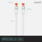 Ewent Câble Patch Ethernet Cat 6 S/FTP, Transmission jusqu'à 1Gigabit, AWG 27/7, Double Blindage, 2 connecteurs RJ45. Idéal pour Ewent Câble Patch Ethernet Cat 6 S/FTP, Transmission jusqu'à 1Gigabit, AWG 27/7, Double Blindage, 2 connecteurs RJ45. Idéal pour