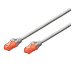 Ewent Câble de réseau Patch Cat 6 U/UTP, aWG 24/7, 2 connecteurs RJ45 Blanc Bianco 3 MT