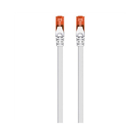 Ewent Câble de réseau Patch Cat 6 U/UTP, aWG 24/7, 2 connecteurs RJ45 Blanc Bianco 3 MT
