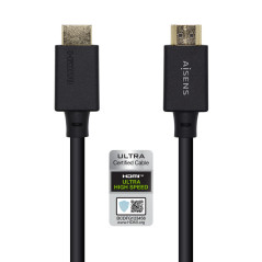 AISENS CABLE HDMI A150-0423/ HDMI MACHO HDMI MACHO/ 2M/ NEGRO