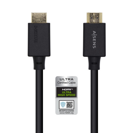 AISENS CABLE HDMI A150-0423/ HDMI MACHO HDMI MACHO/ 2M/ NEGRO