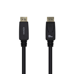 AISENS Câble Displayport certifié V1.4 8k 60hz mâle à mâle 3m noir