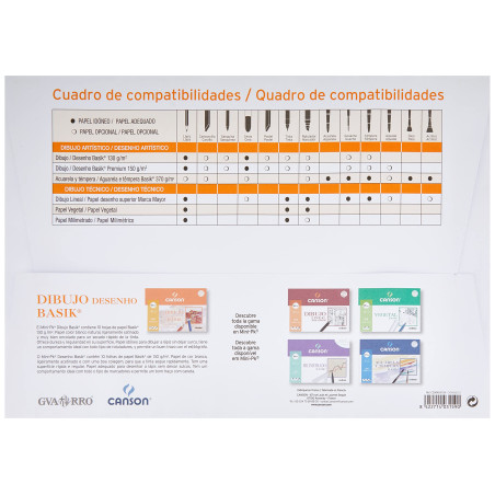 Canson Guarro Canson Basic Pack de 10 Feuilles 130 g A3
