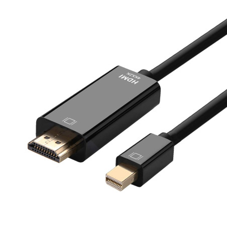 AISENS CABLE CONVERSOR A125-0458/ MINI DISPLAYPORT MACHO HDMI MACHO/ 3M/ NEGRO
