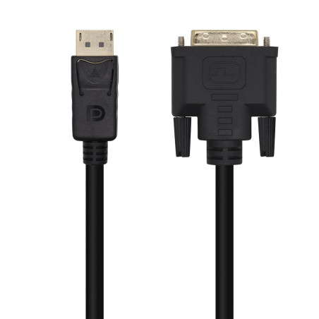 AISENS CABLE CONVERSOR A125-0463/ DISPLAYPORT MACHO DVI MACHO/ 3M/ NEGRO