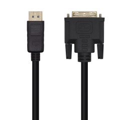 AISENS CABLE CONVERSOR A125-0463/ DISPLAYPORT MACHO DVI MACHO/ 3M/ NEGRO