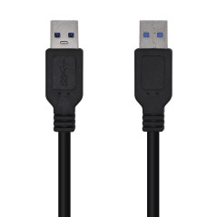 AISENS CABLE USB 3.0 A105-0448/ USB MACHO USB MACHO/ 3M/ NEGRO