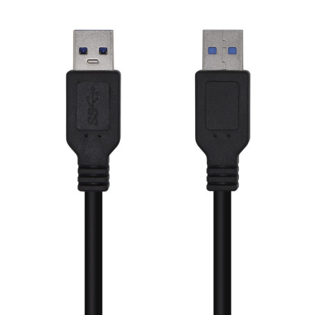 AISENS CABLE USB 3.0 A105-0448/ USB MACHO USB MACHO/ 3M/ NEGRO