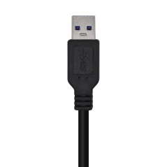 AISENS CABLE USB 3.0 A105-0448/ USB MACHO USB MACHO/ 3M/ NEGRO