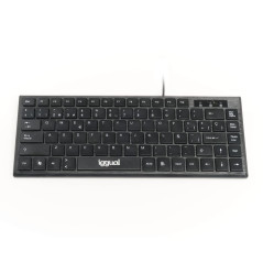 iggual TECLADO USB COMPACTO TKL Slim TKL-USB Negro