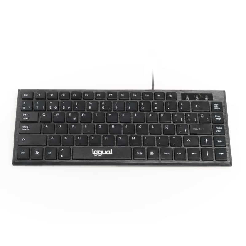 iggual TECLADO USB COMPACTO TKL Slim TKL-USB Negro iggual TECLADO USB COMPACTO TKL Slim TKL-USB Negro