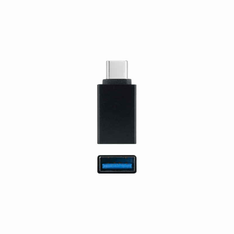 Nanocable 10.02.0010 - Adaptateur USB-C vers USB 3.1, USB-C/M-USB-A/H, Aluminium, Noir Nanocable 10.02.0010 - Adaptateur USB-C vers USB 3.1, USB-C/M-USB-A/H, Aluminium, Noir