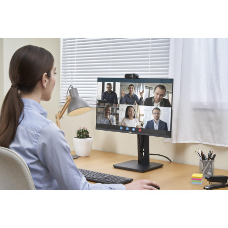 NILOX Webcam nxwca02 4k avec Une Approche Automatique à Double Microphone
