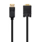 Nano Cable 10.15.4401 Câble Convertisseur Displayport vers VGA, Displayport/Mâle - VGA/Mâle, Noir, 1 m Nano Cable 10.15.4401 Câble Convertisseur Displayport vers VGA, Displayport/Mâle - VGA/Mâle, Noir, 1 m