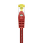 AISENS A146-0469 Câble réseau RJ45 LSZH Cat.7 600 MHz S/FTP PIMF AWG26, rouge, 0,5 m