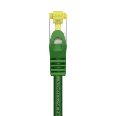 AISENS A146-0482 Câble réseau RJ45 LSZH Cat.7 600 MHz S/FTP PIMF AWG26 Vert 1,0 m