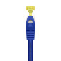 AISENS A146-0478 Câble réseau RJ45 LSZH Cat.7 600 MHz S/FTP PIMF AWG26, bleu, 1 m
