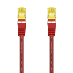 AISENS Câble réseau RJ45 LSZH Cat.7 600 MHz S/FTP PIMF AWG26, rouge, 1 m
