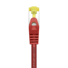 AISENS Câble réseau RJ45 LSZH Cat.7 600 MHz S/FTP PIMF AWG26, rouge, 1 m