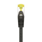 AISENS Câble réseau RJ45 LSZH Cat.7 600 MHz S/FTP PIMF AWG26- Noir - 2 m AISENS Câble réseau RJ45 LSZH Cat.7 600 MHz S/FTP PIMF AWG26- Noir - 2 m