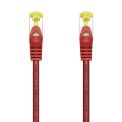 AISENS A146-0468 Câble réseau RJ45 LSZH Cat.7 600 MHz S/FTP PIMF AWG26, rouge, 25 cm