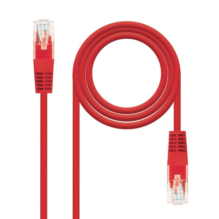 NANOCABLE 10.20.0400-L25-R - CÂBLE RÉSEAU UTP CAT.6 AWG24 ROUGE 25 CM