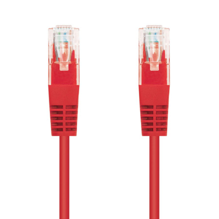 NANOCABLE 10.20.0400-L25-R - CÂBLE RÉSEAU UTP CAT.6 AWG24 ROUGE 25 CM