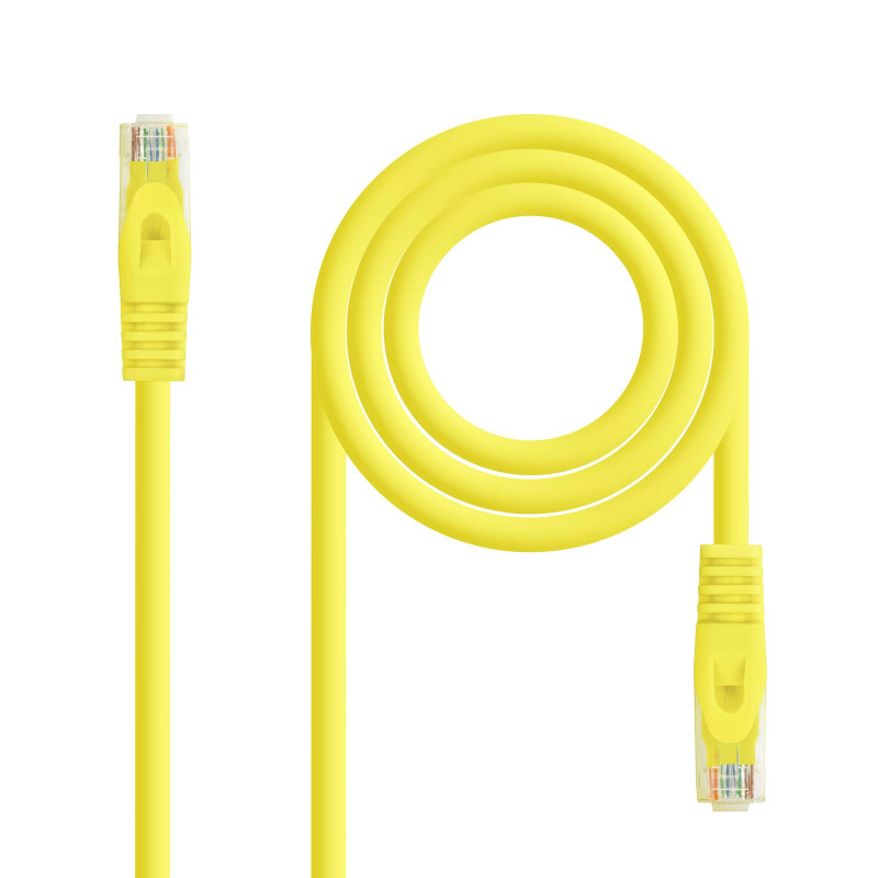 NANOCABLE 10.20.1800-L25-Y - Câble réseau RJ45 LSZH CAT.6A UTP AWG24, Jaune, 25 cm NANOCABLE 10.20.1800-L25-Y - Câble réseau RJ45 LSZH CAT.6A UTP AWG24, Jaune, 25 cm