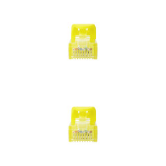 NANOCABLE 10.20.1800-L25-Y - Câble réseau RJ45 LSZH CAT.6A UTP AWG24, Jaune, 25 cm