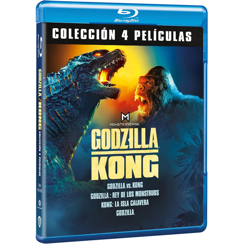 Pack Godzilla Monsterverse 4 Películas [Blu-ray]