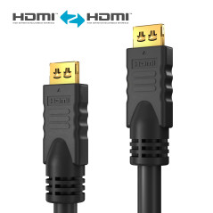 Pure Link PI1000 Cble de connexion HDMI (2K FULL HD (1080p), Ethernet), HDMI-A male vers HDMI-A male, certifié, 20, 0m, noir