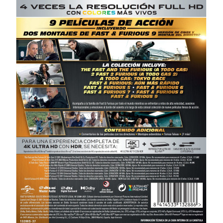 Fast & Furious Pack 1-9 (4K Ultra-HD) [Blu-ray]