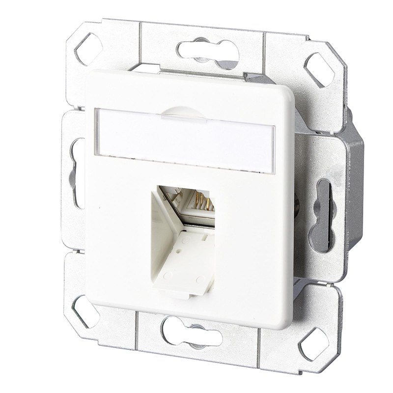 METZ CONNECT E-DAT C6A 1 Port UPk, Blanc Pur