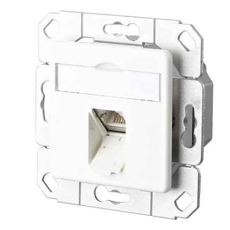 METZ CONNECT E-DAT C6A 1 Port UPk, Blanc Pur