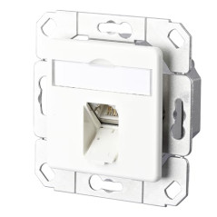 METZ CONNECT E-DAT C6A 1 Port UPk, Blanc Pur