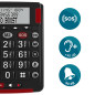 Amplicomms BigTel 50 Alarm Plus, téléphone Filaire à Gros Boutons, avec Bouton SOS et Bracelet d’Urgence, très Fort, Compatible Amplicomms BigTel 50 Alarm Plus, téléphone Filaire à Gros Boutons, avec Bouton SOS et Bracelet d’Urgence, très Fort, Compatible