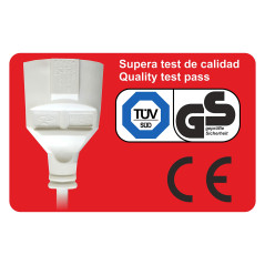 Silver Electronics Rallonge Tuyau, Blanc, 9215