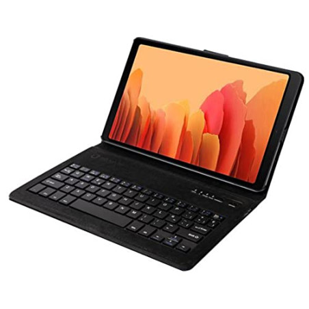 Silver HT - Coque avec Clavier Bluetooth pour Tablette Samsung Tab A7 2020 10.4" (T500/505). Rouge. Clavier Espagnol