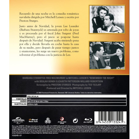 Recuerdo de una noche (V.O.S.E.) - BD