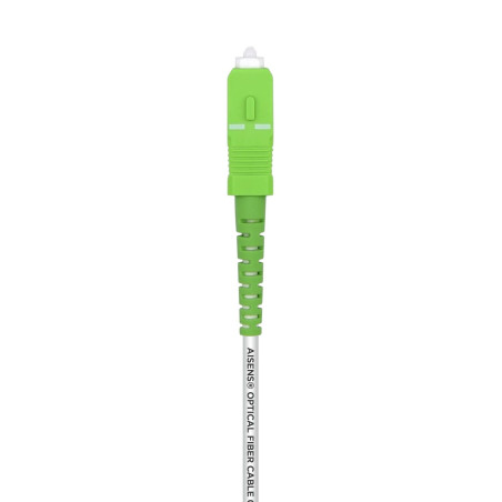 AISENS CABLE FIBRA ÓPTICA LATIGUILLO G657A2 3.0 9/125 SMF SIMPLEX CPR DCA LSZH, SC/APC-SC/APC, BLANCO, 7.0M