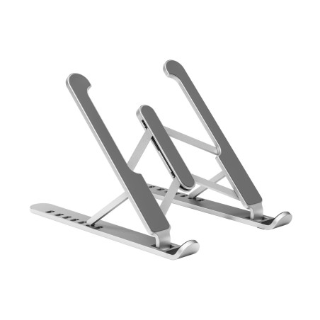 AISENS Support de Bureau réglable pour Ordinateur Portable/Tablette. 10-15P Argenté