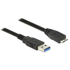 DeLOCK 85074 câble USB 2 m USB 3.2 Gen 1 (3.1 Gen 1) USB A Micro-USB B Noir