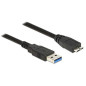 DeLOCK 85074 câble USB 2 m USB 3.2 Gen 1 (3.1 Gen 1) USB A Micro-USB B Noir DeLOCK 85074 câble USB 2 m USB 3.2 Gen 1 (3.1 Gen 1) USB A Micro-USB B Noir