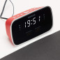 Aiwa Radio-réveil CRU-19RD Couleur Rouge, numérique, USB Charge