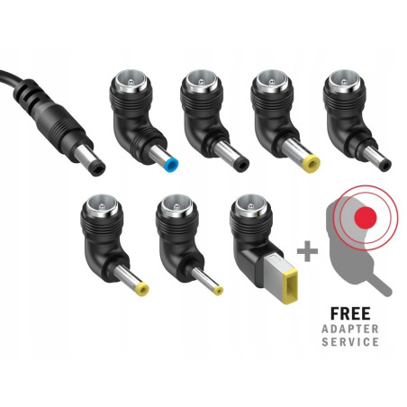 Hama 90W Chargeur Rapide Universel pour PC Portable 15-19V - [8 Adaptateurs] [Protection Contre la surchauffe & sur-tensions] No