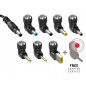 Hama 90W Chargeur Rapide Universel pour PC Portable 15-19V - [8 Adaptateurs] [Protection Contre la surchauffe & sur-tensions] No