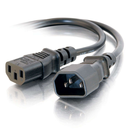 C2G 81137 Cordon d'Extension d'alimentation 1,2 m Noir