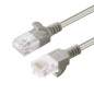 Microconnect U/UTP CAT6A Slim 5M Gris Marque
