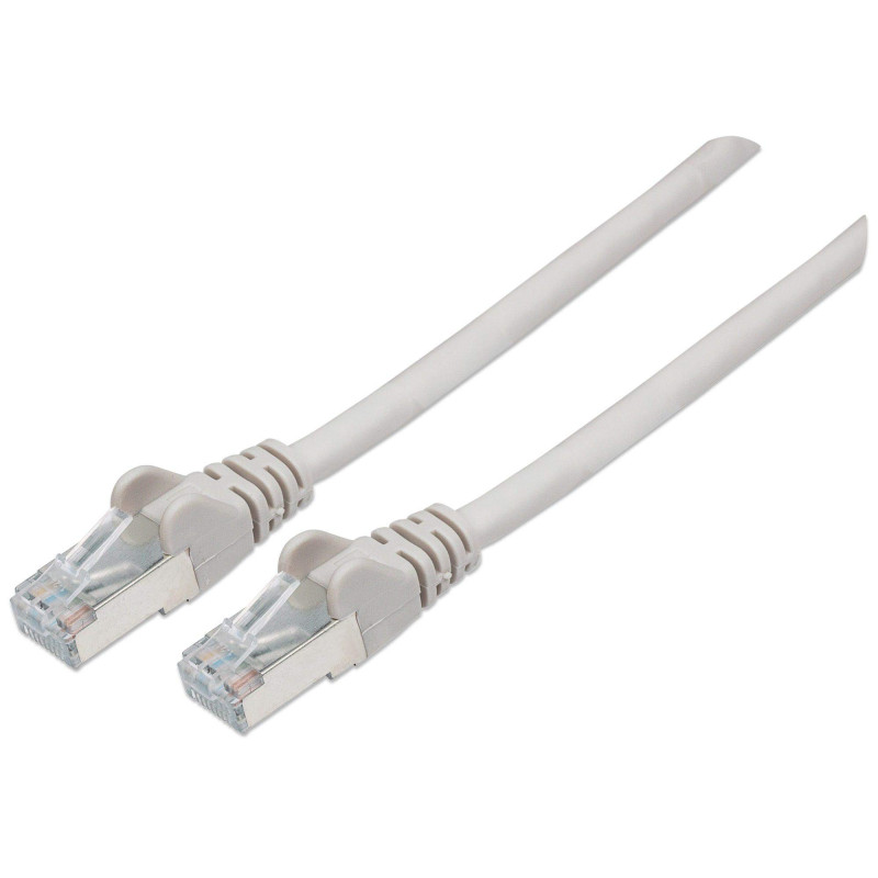 Intellinet 733298 Câble Réseau, RJ45 Connecteur Mâle, Cat 6 SFTP 100% Cuivre, Gris, 15 m Intellinet 733298 Câble Réseau, RJ45 Connecteur Mâle, Cat 6 SFTP 100% Cuivre, Gris, 15 m