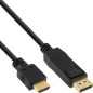 DisplayPort zu HDMI Konverter Kabel - schwarz - 3m